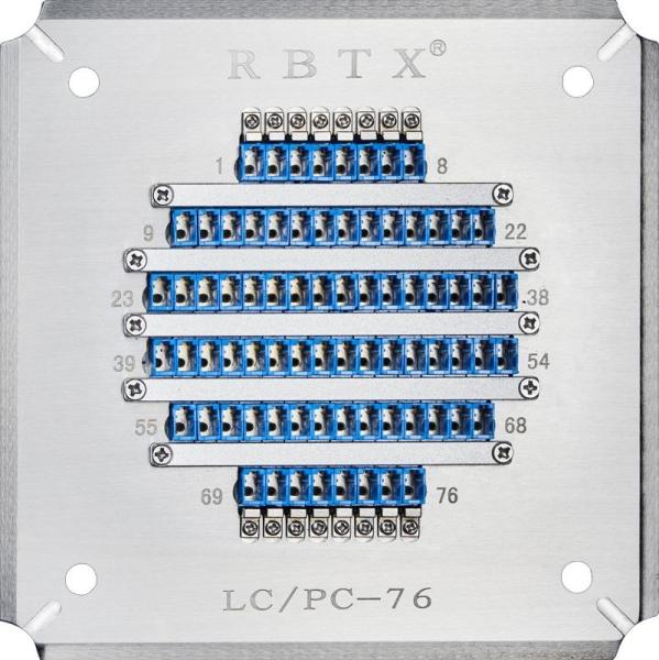 LCPC76 Polishing Jigs Holders Tools 76 Ports LC/PC Fiber Optic Patch Cord Connectors Tip Grinding