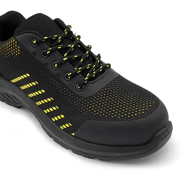 Anti punción zapatillas de seguridad para correr zapatillas de deporte personalizadas zapatillas de seguridad negro