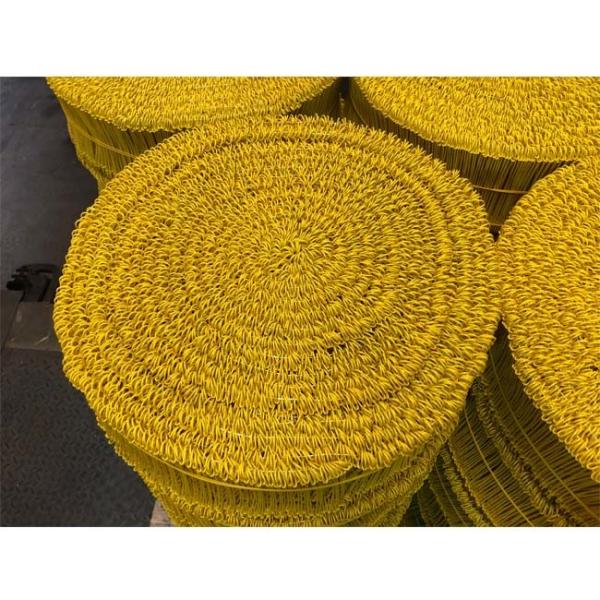 4 1.57mm Double Loop Rebar Tie Wire Vinyl Coating