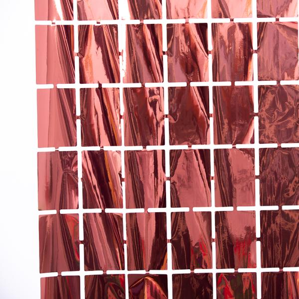 Решетка фольга фон Декорация стен Квадратная фольга Френдж занавес для гостиной