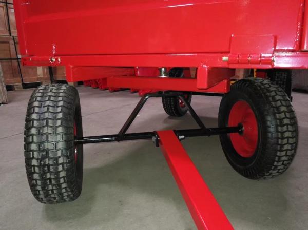 4WCART-  4Wheel 17cubic. Utility Cart Trailers; Doule Axle Atv Trailer; Trailer For Garden Transport;Farm Machinery