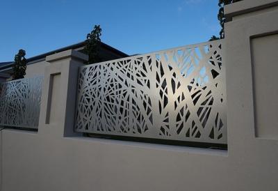 Architectural Metal Aluminum Decorative Laser Cut Fencing Panels or steel panels