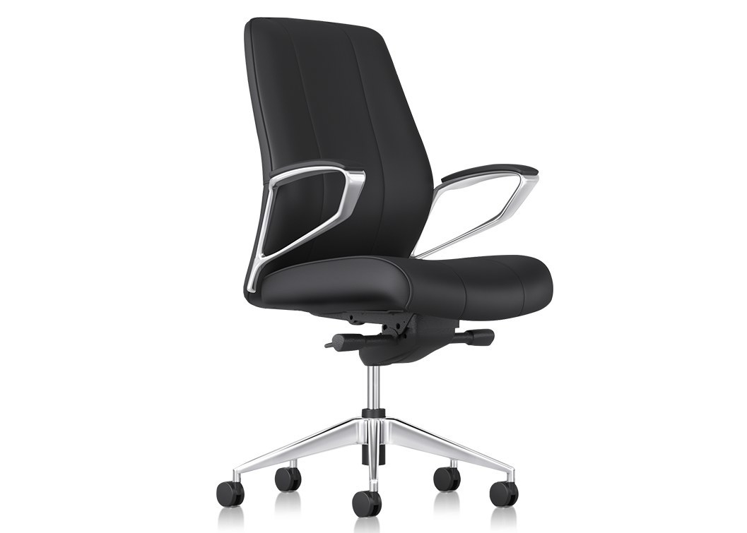 Modern Retro Styling Leather Chair with L-Shape Structure and Multiple Size