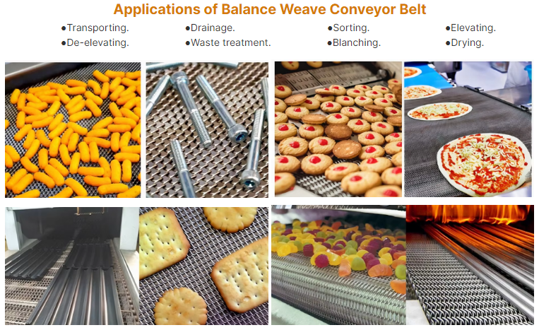 High Temperature 310S Stainless Steel Compound Balance Weave Conveyor Belt for Annealing Furnace 1150C