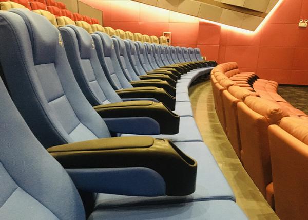 Recliner de couro genuíno Sofa Cinema Chairs do teatro da parte alta
