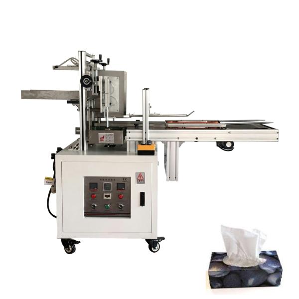 Cheap price semi automatic facial tissue paper carton box sealing machine