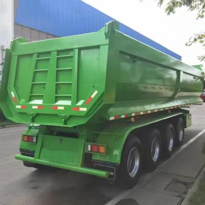 30-90 Tons Heavy Tipper Truck Dump Semi Trailer with Wear-Resistant Steel Material