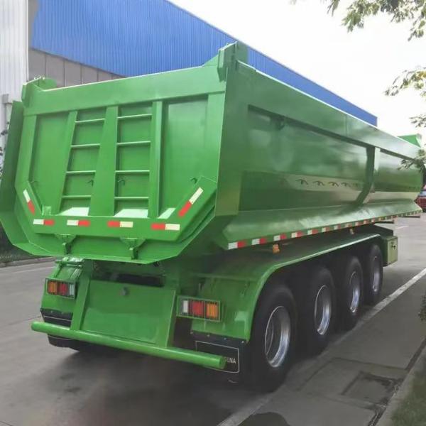 3/4 Axles 60-80 Tons Heavy Tipper Dump Truck Semi Trailer with 9t Grade Performance