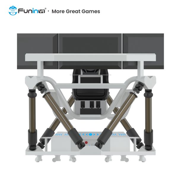 Funin VR Indoor 9D VR Amusement Park F1 Racing Car Simulator Three Screen Racing Car Driving Arcade Games Racing Simulator