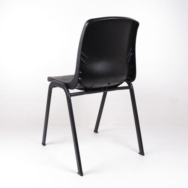 Black Plastic Ergonomic ESD Chairs Steel Rack To Support Seat Cheap Price
