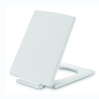 Rectangular Slow-Close Plastic Toilet Seat Cover With Strength Fixing And Soft Seal