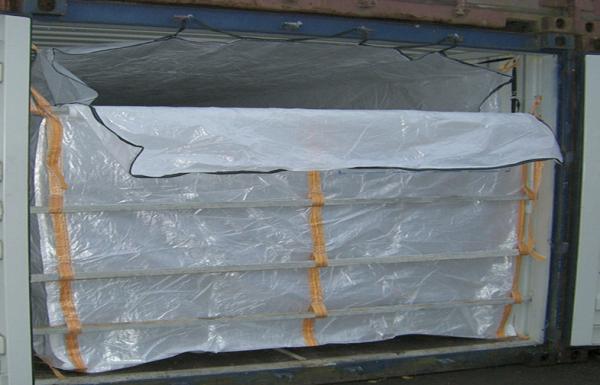 20ft PP woven 4 panel soybean Container liner bag packaging grain / rice