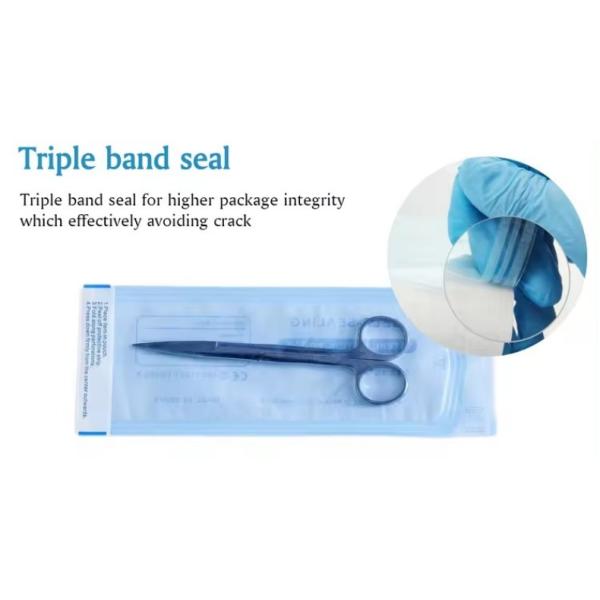 Bolsas de esterilización de diferentes tamaños Bolsas de esterilización de sello dental desechables Bolsa de esterilización