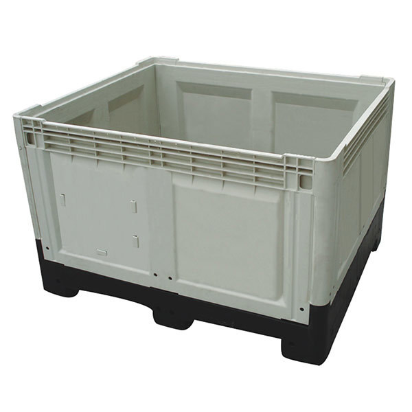 1200*1000*810mm Foldable Plastic Pallet Box for Bulk Storage in Black Gray Blue Closed