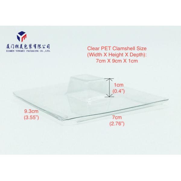 Clear Plastic Gift Boxes Plastic Retail Packaging Box Back Side with Paper Card