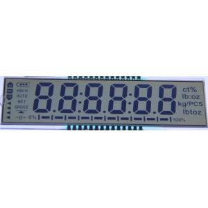 TN Display positivo de sete segmentos LCD 1/4 Duty 1/3 Bias