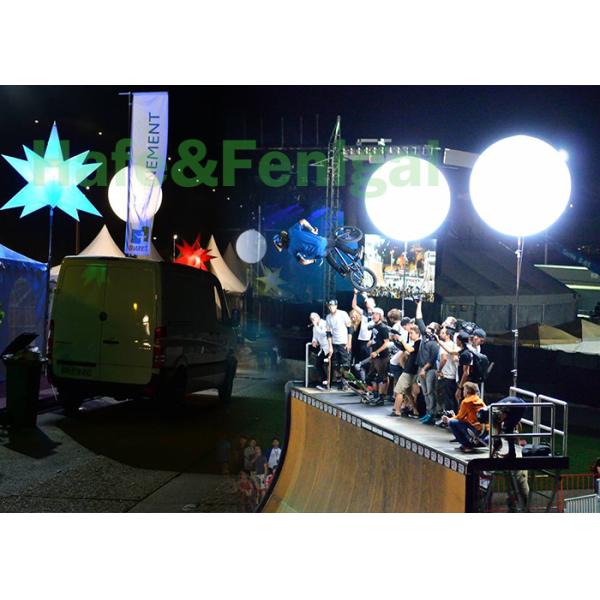 Decoration Inflatable LED Light Balloon 400w 800w RGB Camping Party Outdoor 90cm