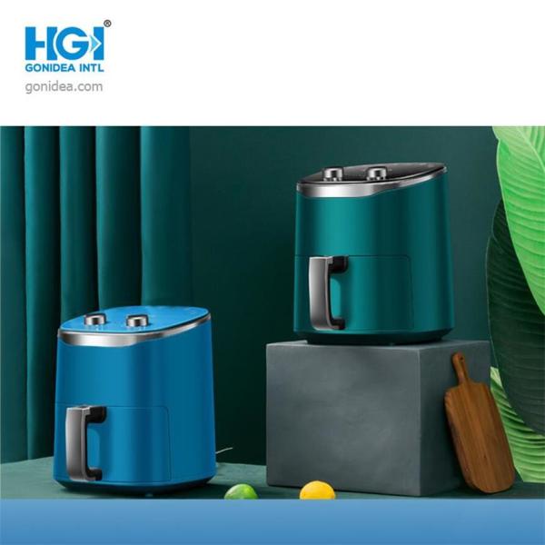 Варя приборы покрывают плоское 1350W 6L Airfryer с экраном касания