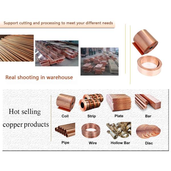 Сплав обнажает медную латунную катушку C10300 крена подгонял размер 1mm до 20mm