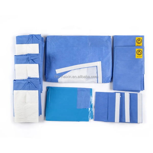 General Surgical Kit Basic Universal Foot Drape with Double-sided Tape Disposable Non-woven Surgical Pack
