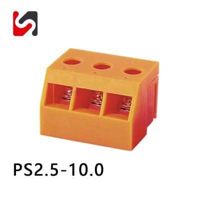 10.0mm Pitch 300V Transformer Terminal Connector Spring Type Terminal Block