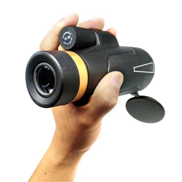 Roof High Power Prism Monocular Night Vision Compact Telescope In Bird Watching