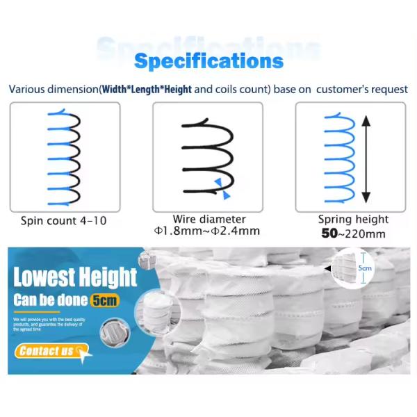 Диван с карманной пружиной Стальной карманной пружиной для долговременного комфорта