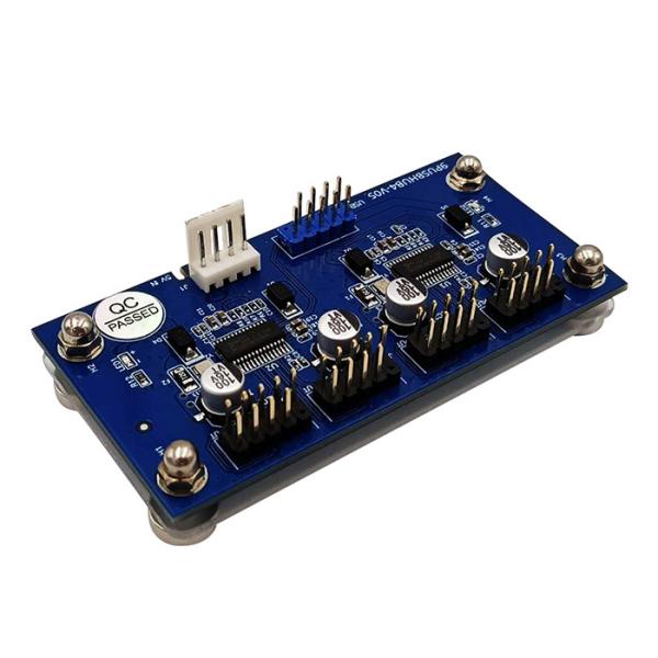 homem 1 a de 9pin USB CUBO fêmea 2 do cartão-matriz do cartão do cabo de extensão 4 ao cubo 8-Port