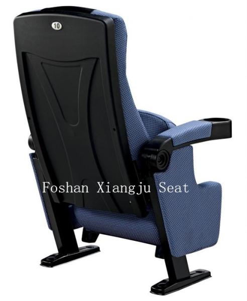 Plastic Armrest Audience Seating Chairs Home Furniture Flame Retardant Fabric ISO