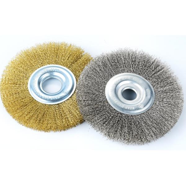 Отполированная щетка колеса волнистой проволки щетки чистки колеса провода SS304 потоков 0.15mm для Deburring
