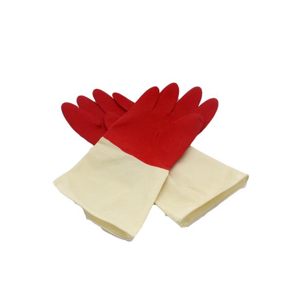 12 естественных резиновых дюйма перчаток Dishwashing 45g делают водостойким