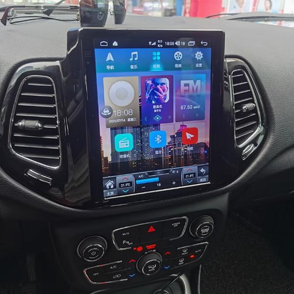 Eight Core Jeep Compass Android Car Radio 360 Panoramic Navigation With 9.7 Inch Screen