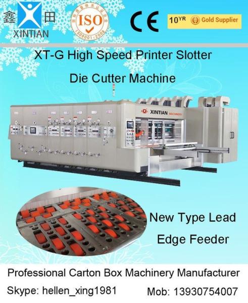 High Speed Corrugated Carton Box Making Machine Cardboard Printing Slotting Die Cutter