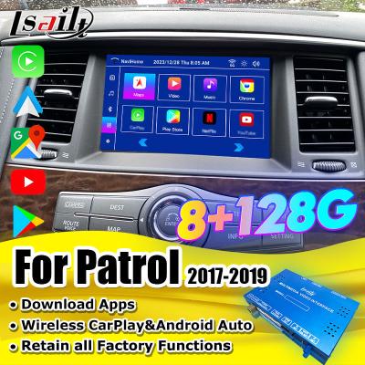 Lsailt Smart Infotainment Module para Nissan Patrol 2017-2019 Sistemas de integração de multimídia no carro incluindo CarPlay