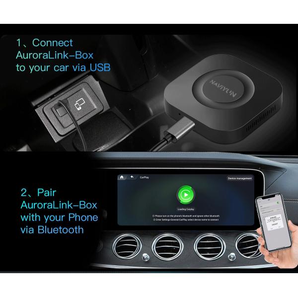 ABS PC беспроводный адаптер CarPlay для Toyota Mazda Volkswagen Peugeot Skoda KIA Android