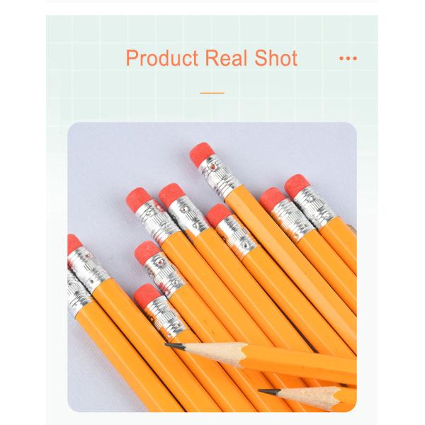 Estudiante de arte dibujo de dibujo lápiz de escritura HB barril hexagonal lápiz de madera amarillo