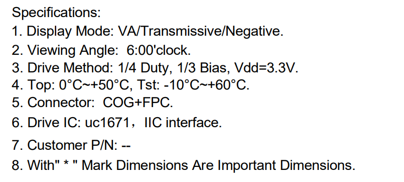 2.2 Inch LCD Segment Display TN For Massager VA Octagon For Fascia Gun Manufacturer Direct