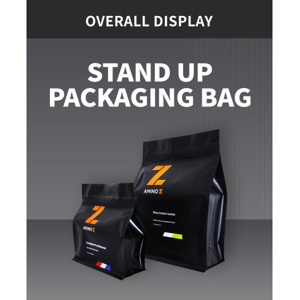 1 кг 2 кг Плоская подкладка из фольги Майлар с облицованной пластиковой смесью с сывороточным белком в порошке с циппом