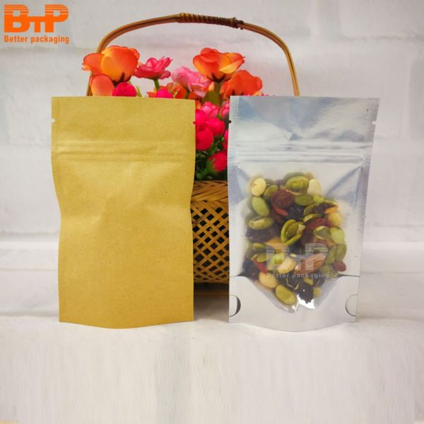 Custom Seed Packets Tomato Seeds Three Side Seal Paper Laminated Packaging Bag