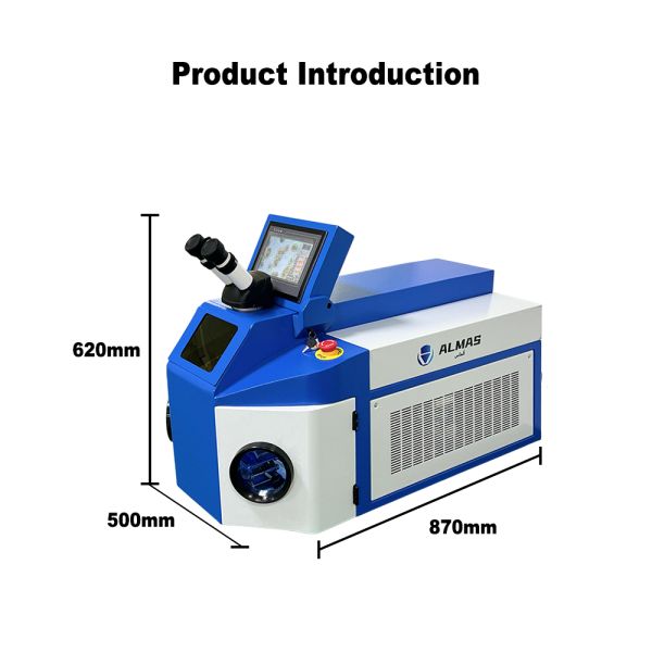 200W Laser Welder Machine with 0.1-3mm Spot and Microscope&CCD Observation for Jewelry Production