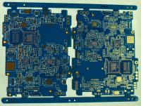 Placa azul do PWB do alto densidade do ouro da imersão para o instrumento
