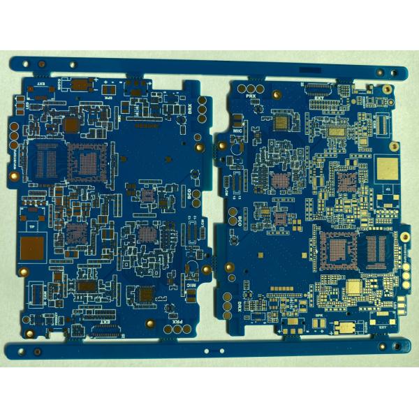 Голубая доска PCB высокой плотности золота погружения для аппаратуры