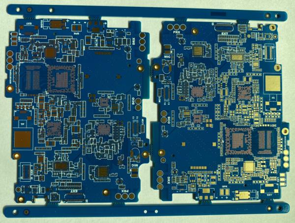 Placa azul do PWB do alto densidade do ouro da imersão para o instrumento