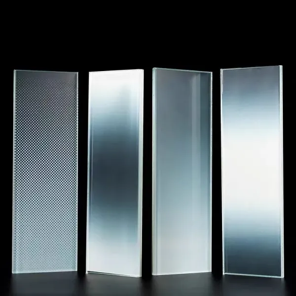 Low E Coated Gradient Laminated Glass Sheet 6mm+6mm Office Partition Bathroom Design