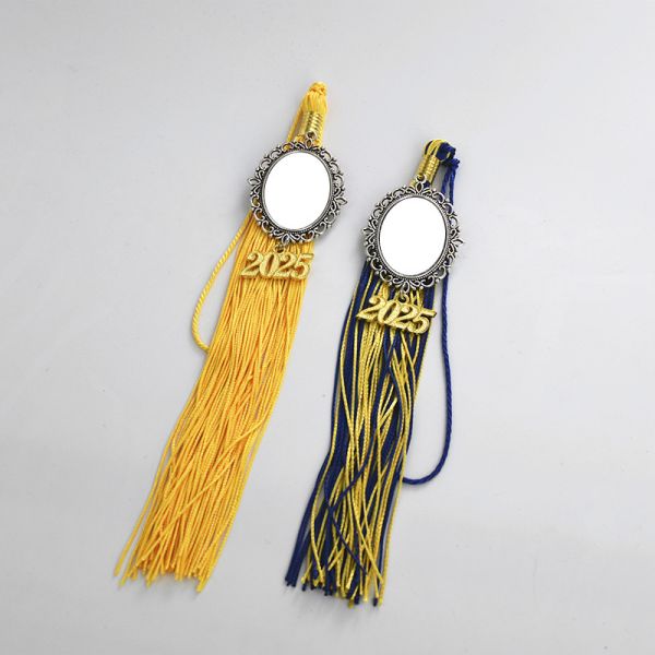 Double Sided Printing Sublimation Graduation Tassel Photo Charm For Graduation Cap Custom Graduation Tassel Charms