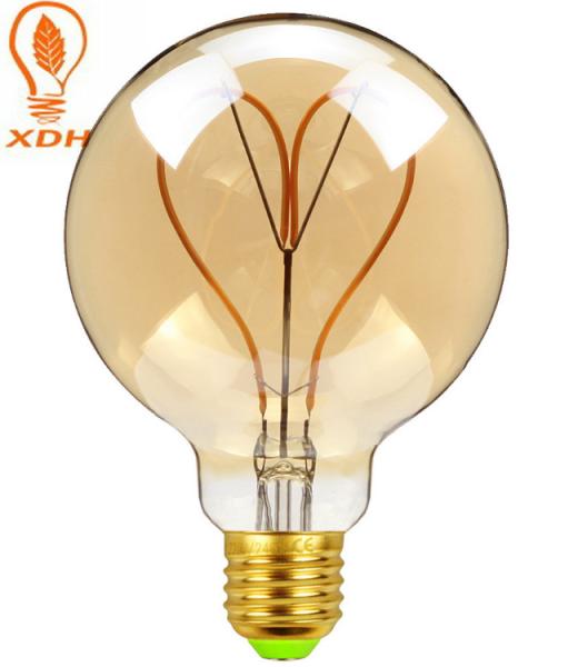 8W Dimmable Vintage Edison Light Bulbs G95 E27 Led Spiral Filament Bulb