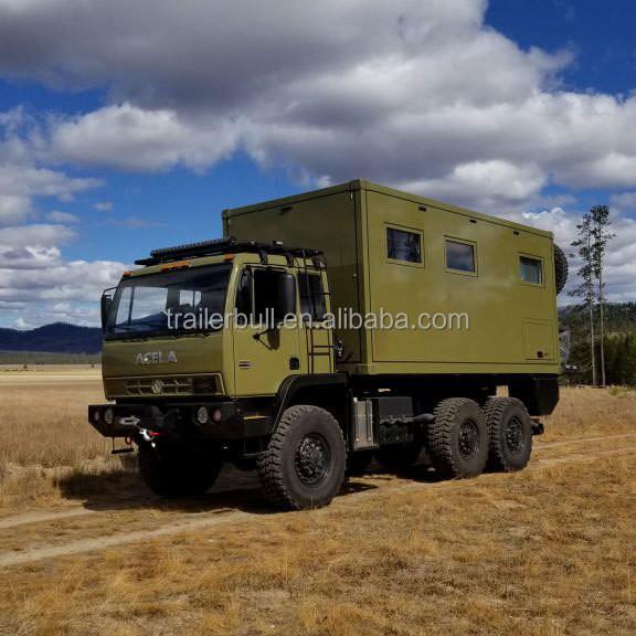 18ft Square Expedition Motorhome Truck Camper Shell for DIY Overland and Road Traveling