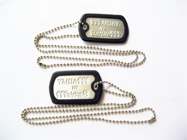 Professional Metal Dog Tags , Engraved Logo Tags Customized Size / Shape