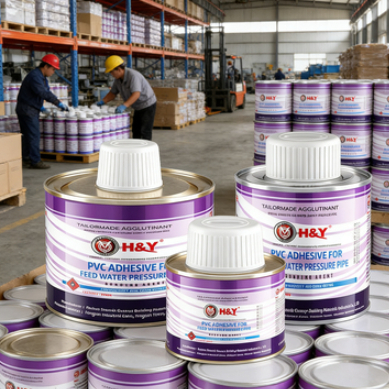 Construction clear PVC Cement For Hot And Raining Water Pipe 100g 500g