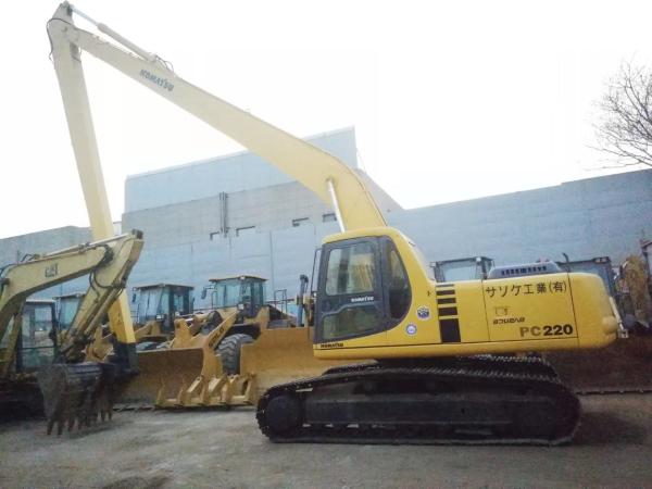Segundo crescimento longo de With 20m da máquina escavadora de KOMATSU PC220 da mão